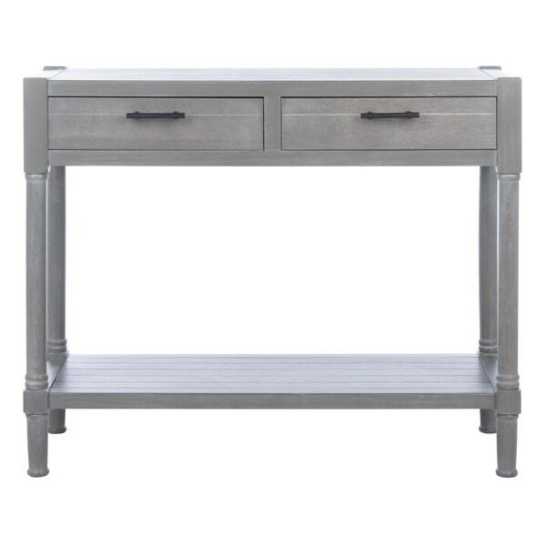 Safavieh Filbert 2 Drawer Console Table, White Wash Grey CNS5716D - main